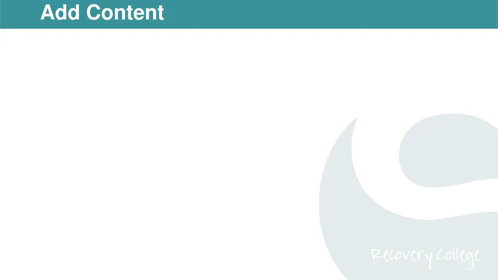 add content