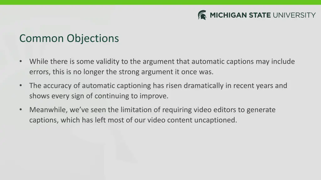common objections