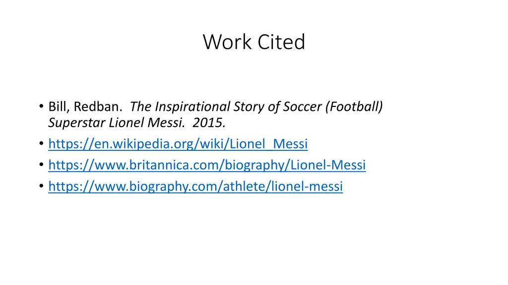 work cited
