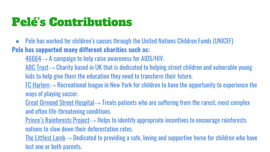 pel s contributions