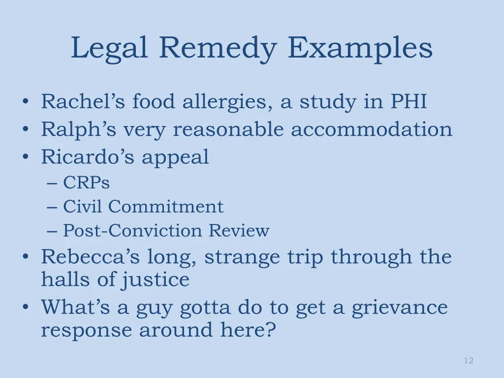 legal remedy examples
