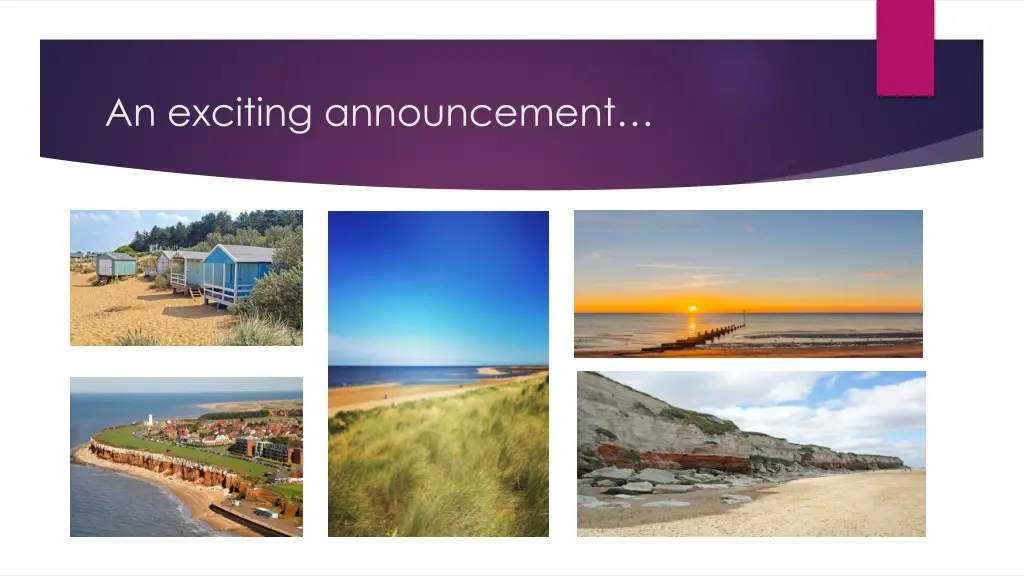 an exciting announcement