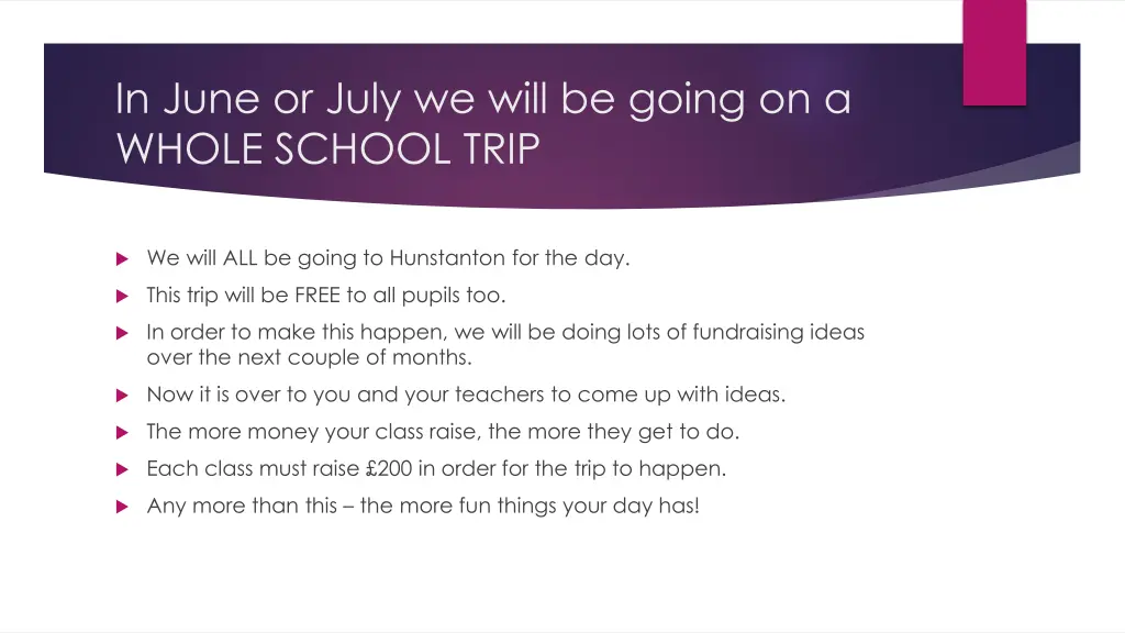 in june or july we will be going on a whole