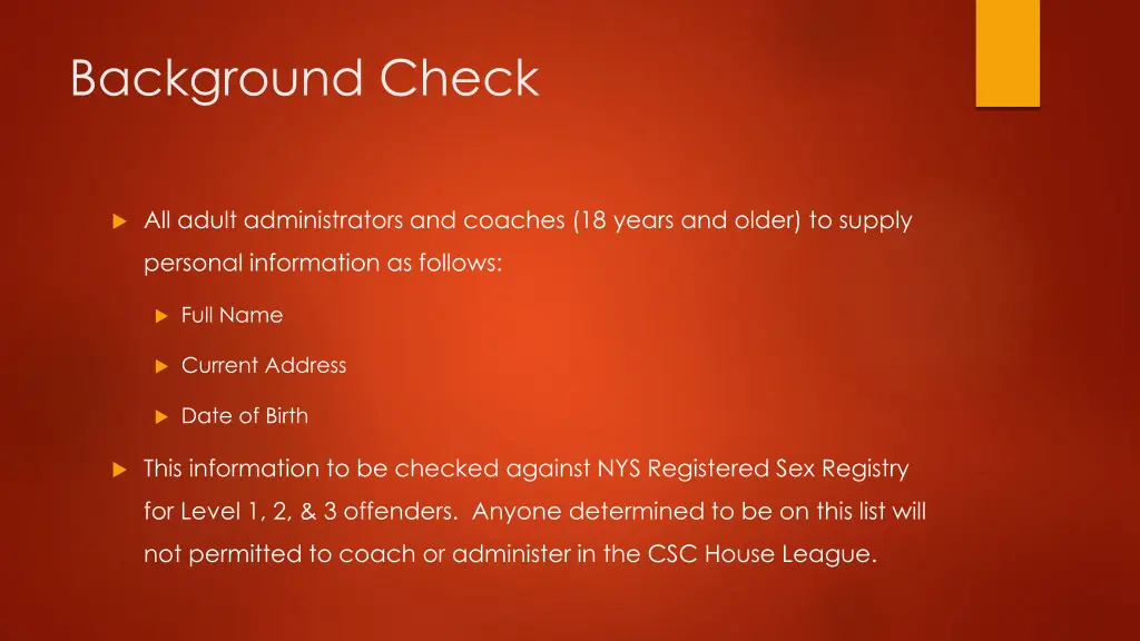 background check