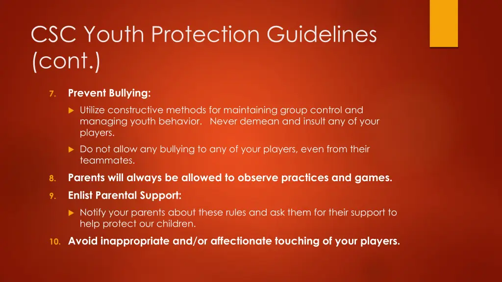 csc youth protection guidelines cont 1