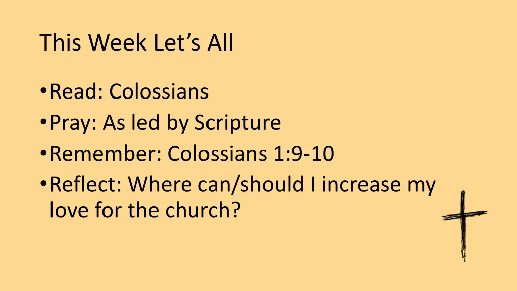 this week let s all