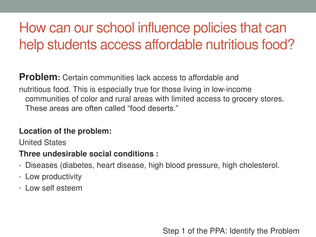 how can our school influence policies that