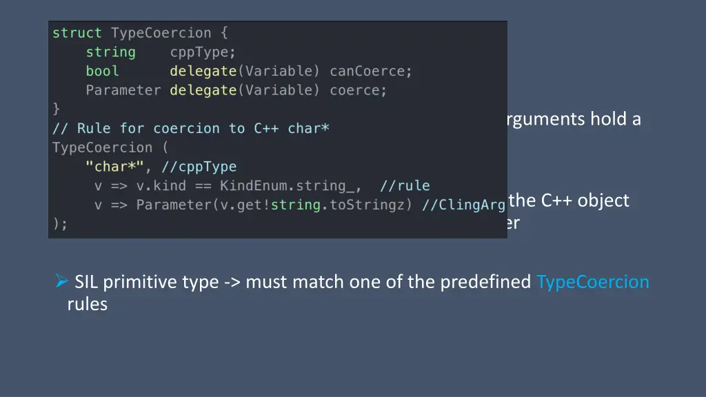 sil cling argument conversion