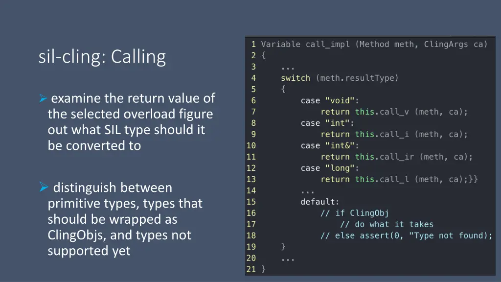 sil cling calling