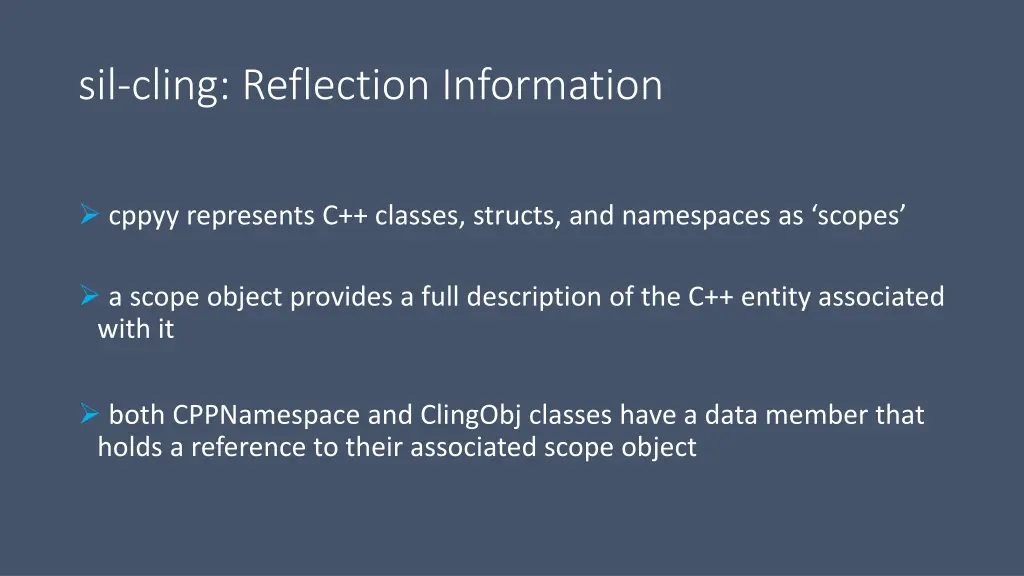 sil cling reflection information