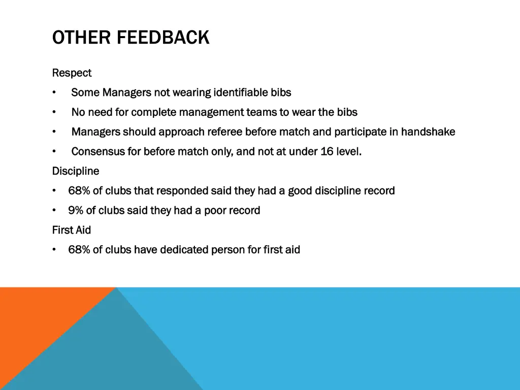 other feedback
