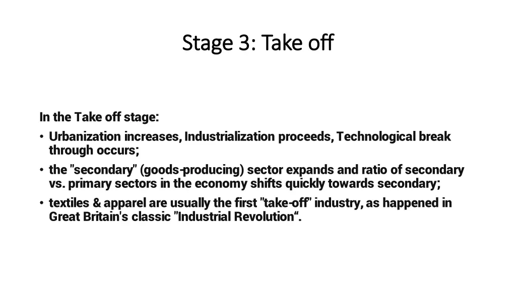 stage 3 take off stage 3 take off