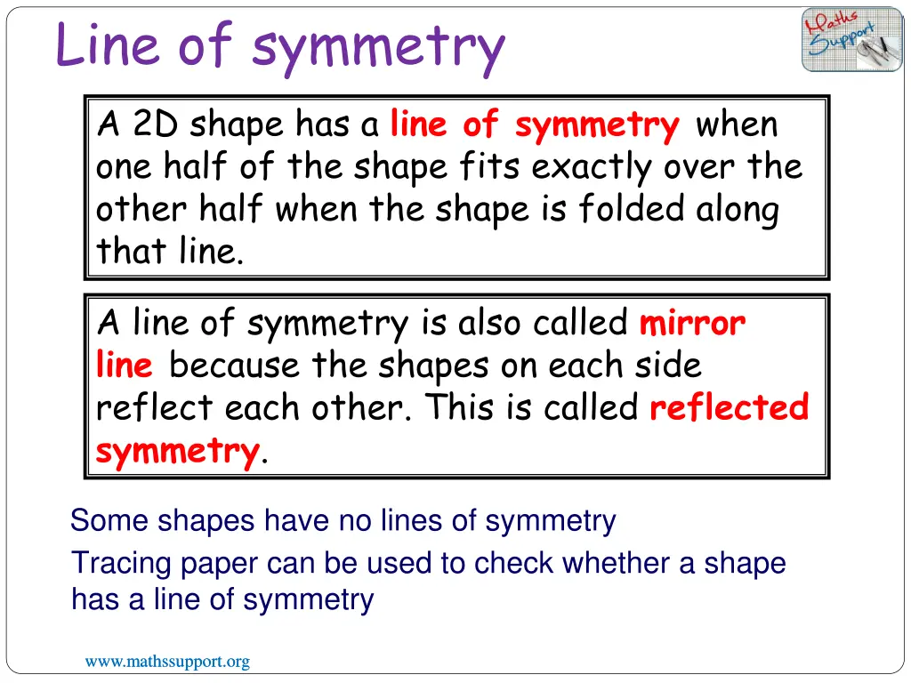 line of symmetry