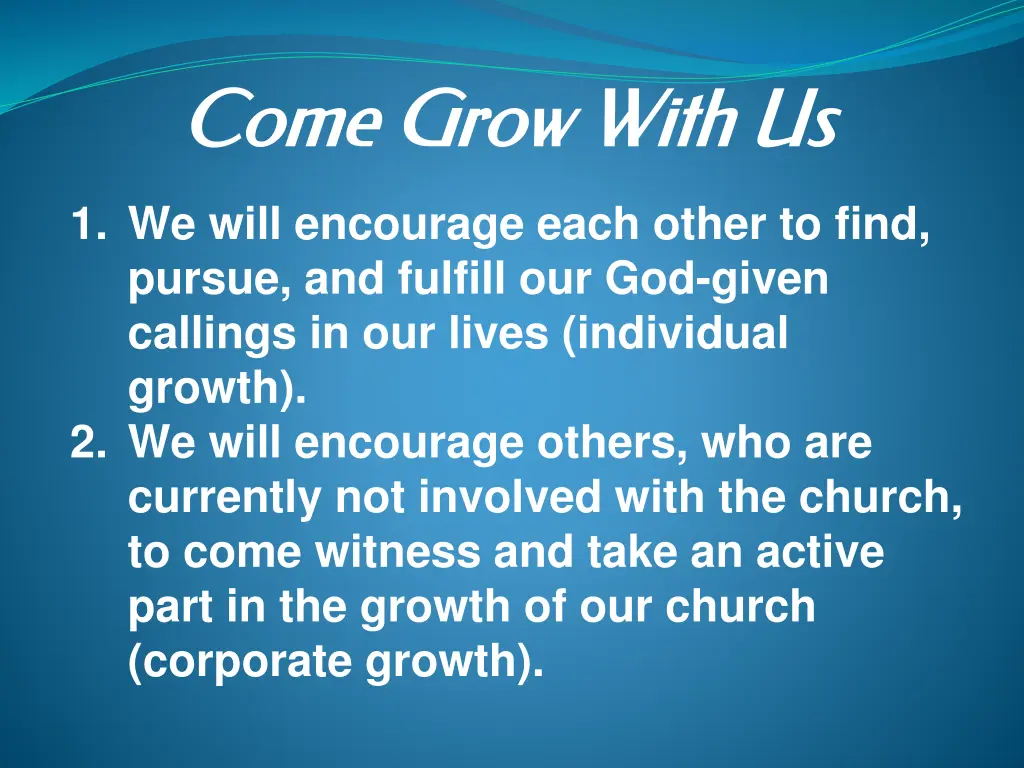 come grow with us come grow with us 1