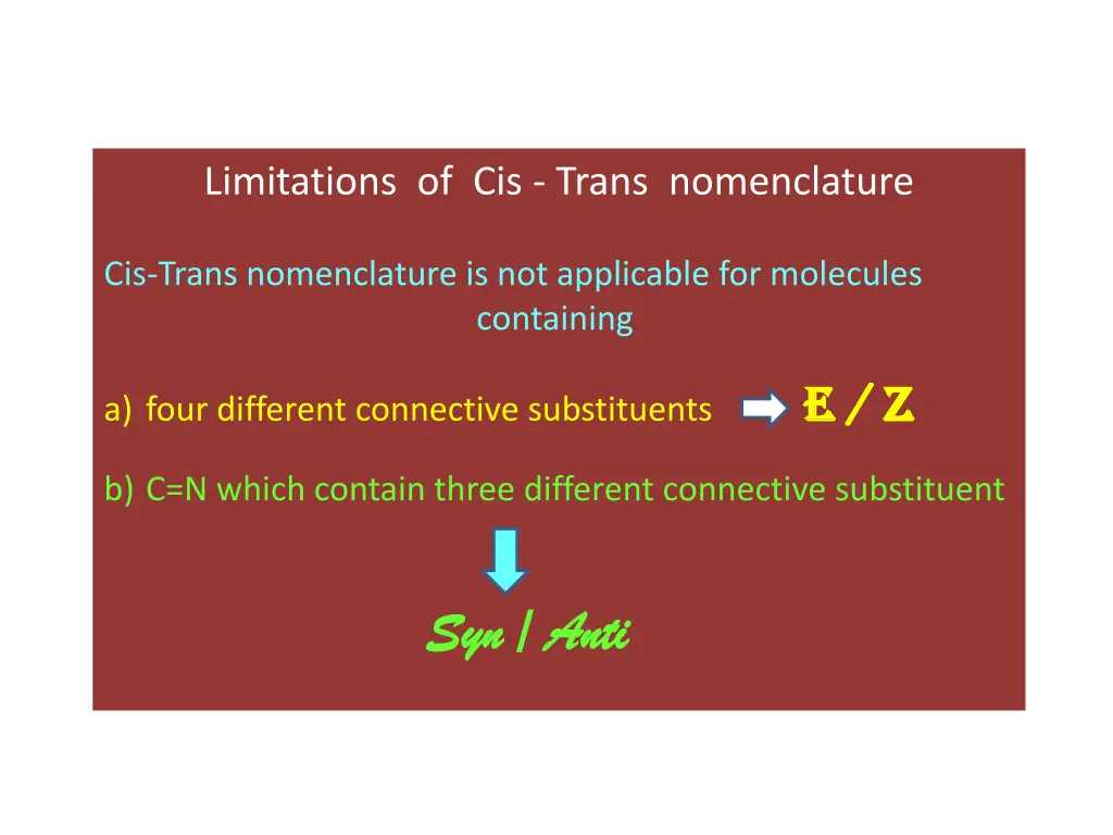 limitations of cis trans nomenclature