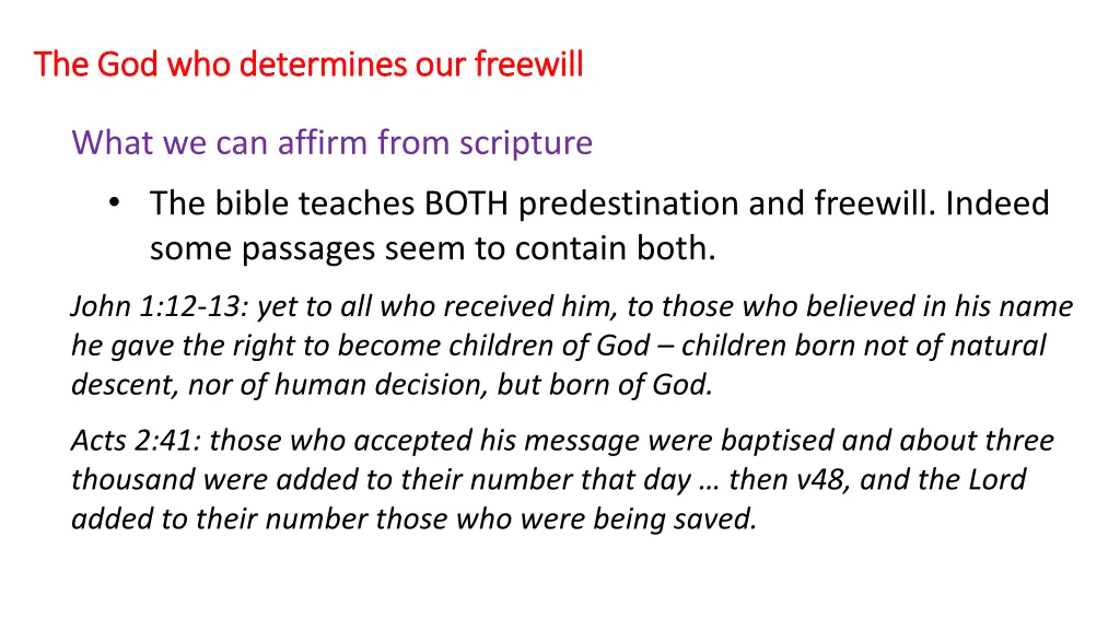 the god who determines our freewill 12