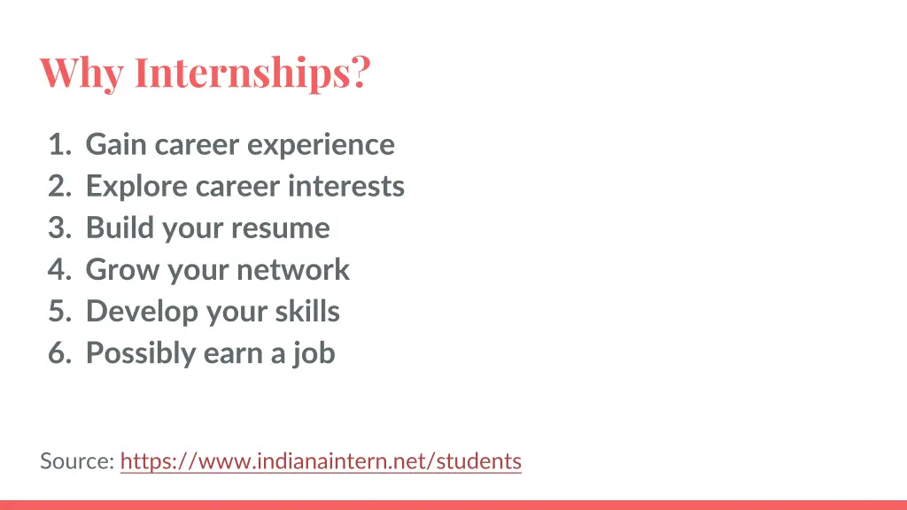 why internships