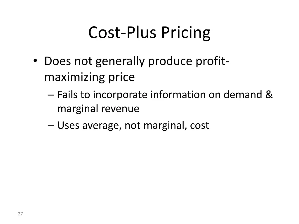 cost plus pricing 1