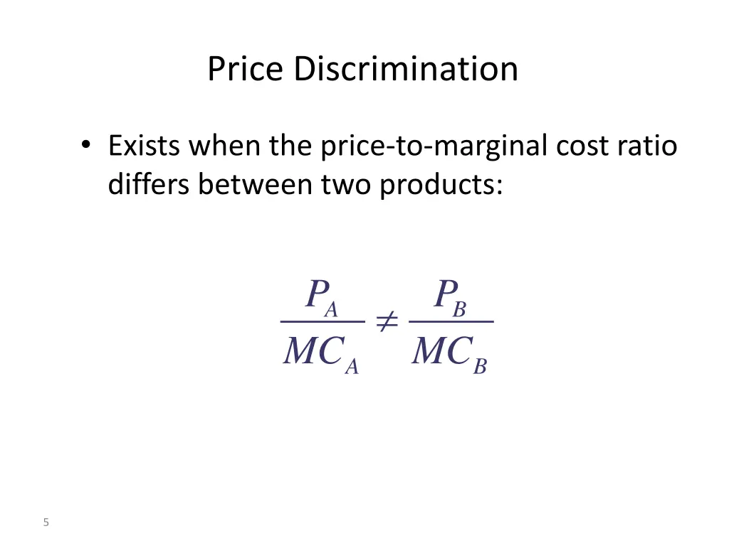price discrimination