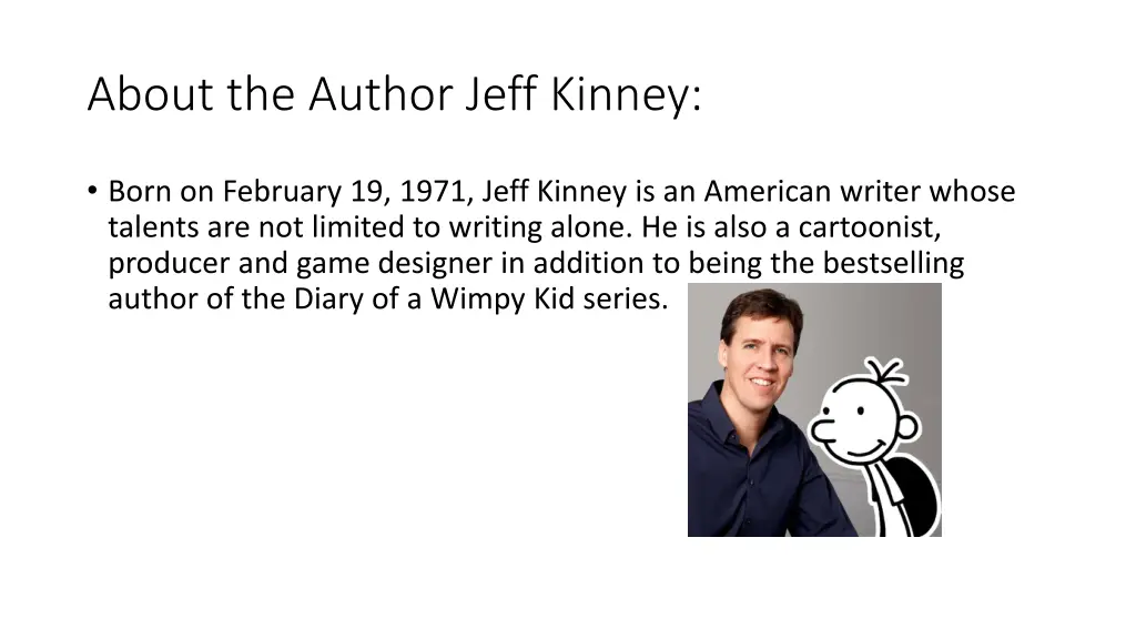 about the author jeff kinney