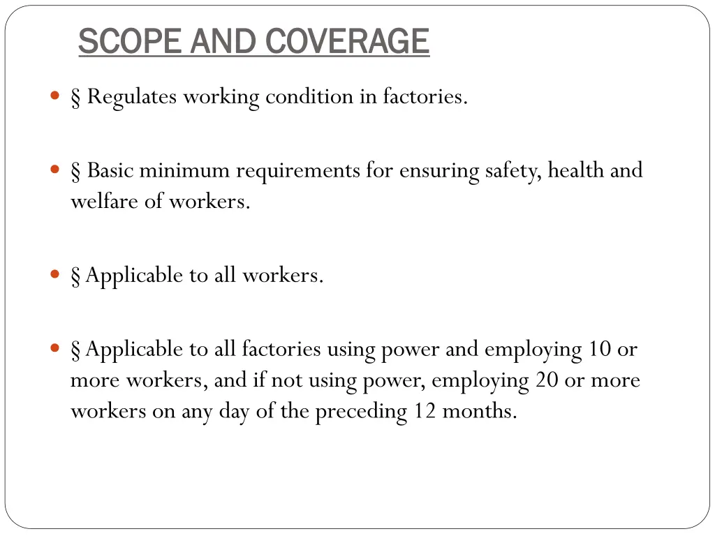 scope and coverage scope and coverage