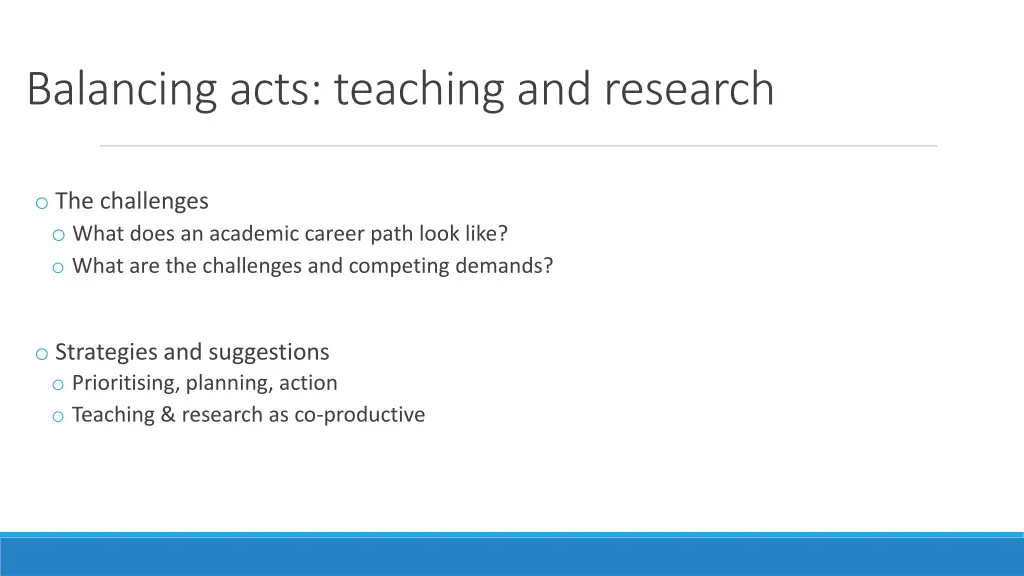 balancing acts teaching and research 1