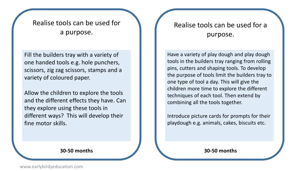 realise tools can be used for a purpose