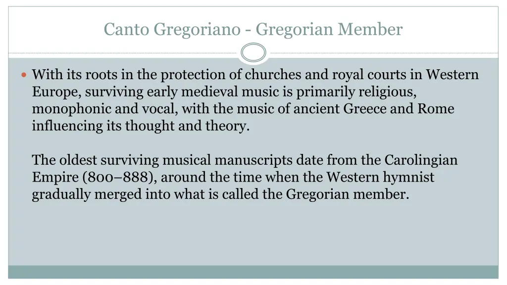 canto gregoriano gregorian member