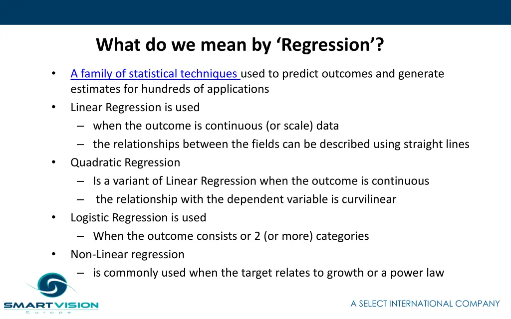 what do we mean by regression