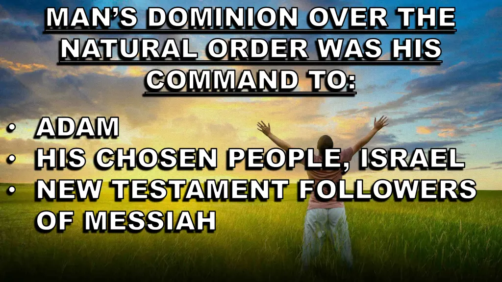 man s dominion over the man s dominion over