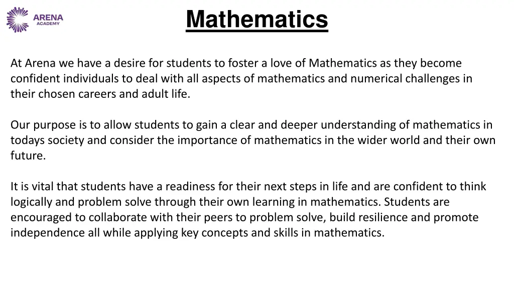 mathematics