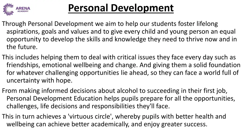 personal development