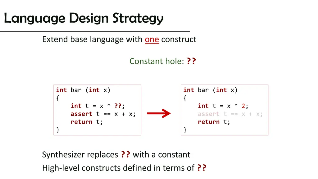 language design strategy