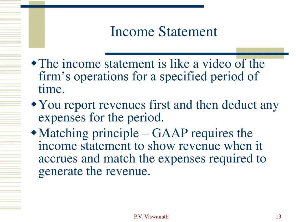 income statement