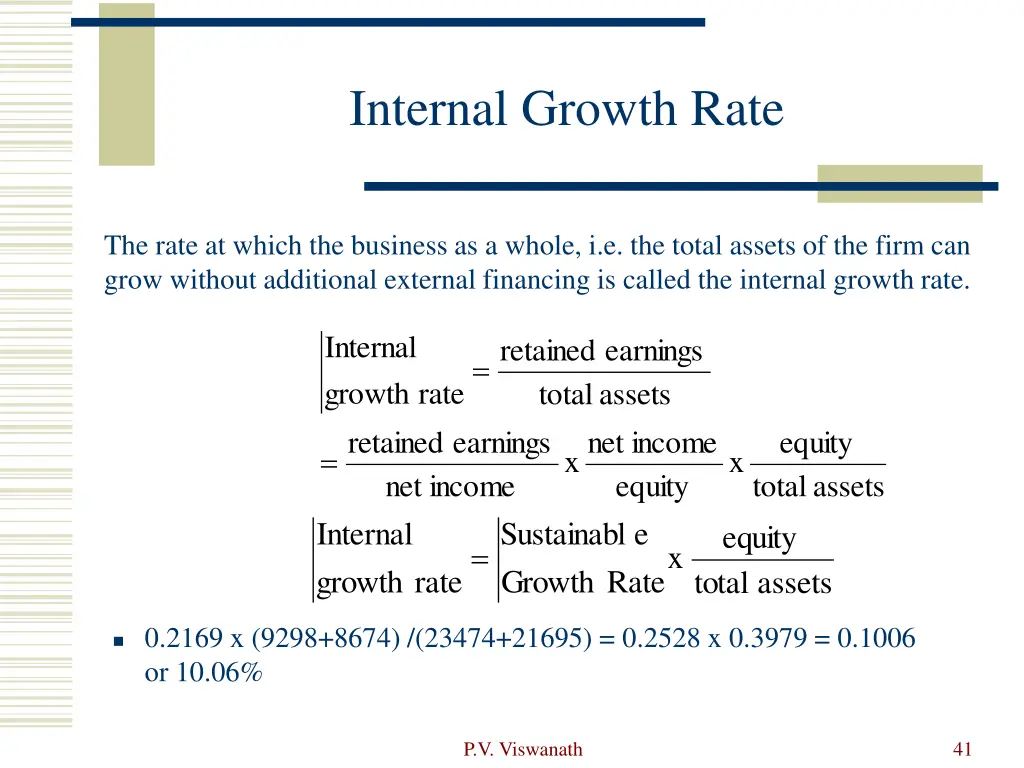 internal growth rate