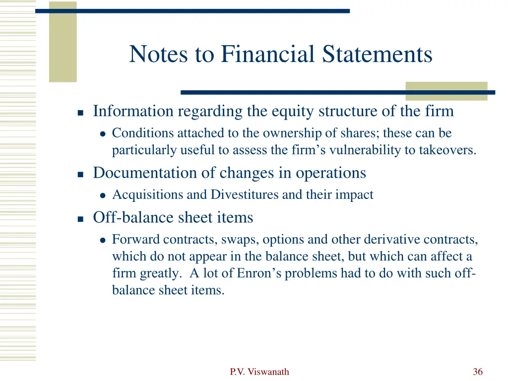 notes to financial statements 1