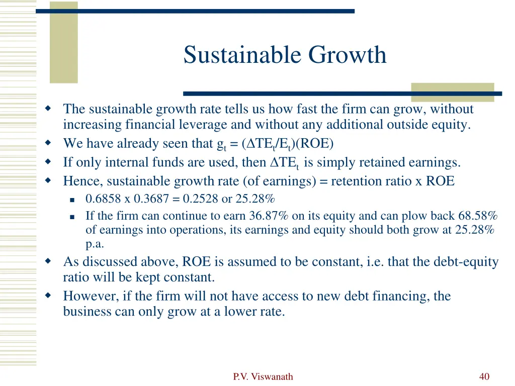sustainable growth