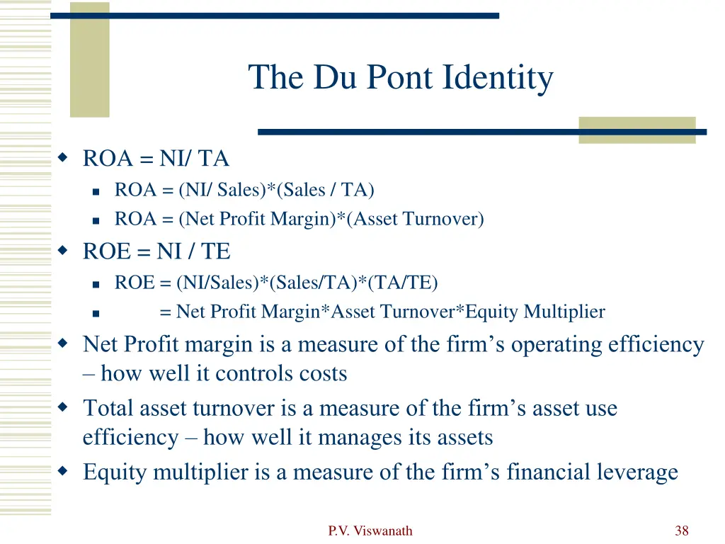 the du pont identity
