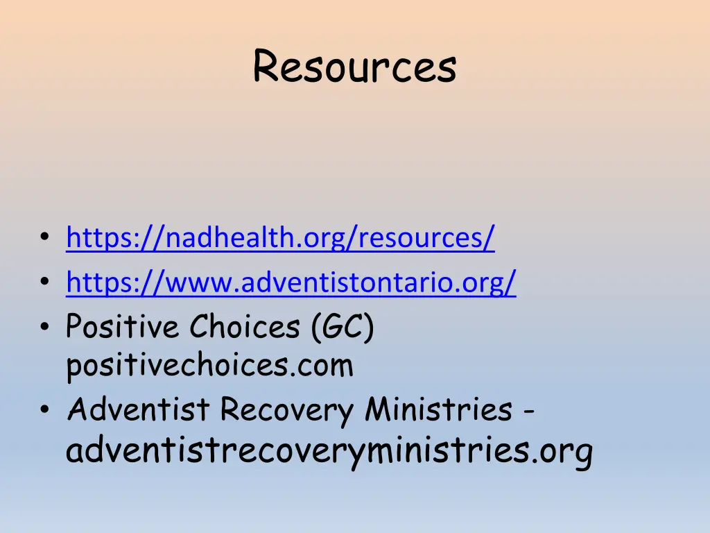 resources