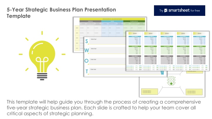 5 year strategic business plan presentation