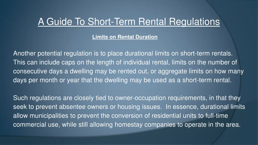 a guide to short term rental regulations 21