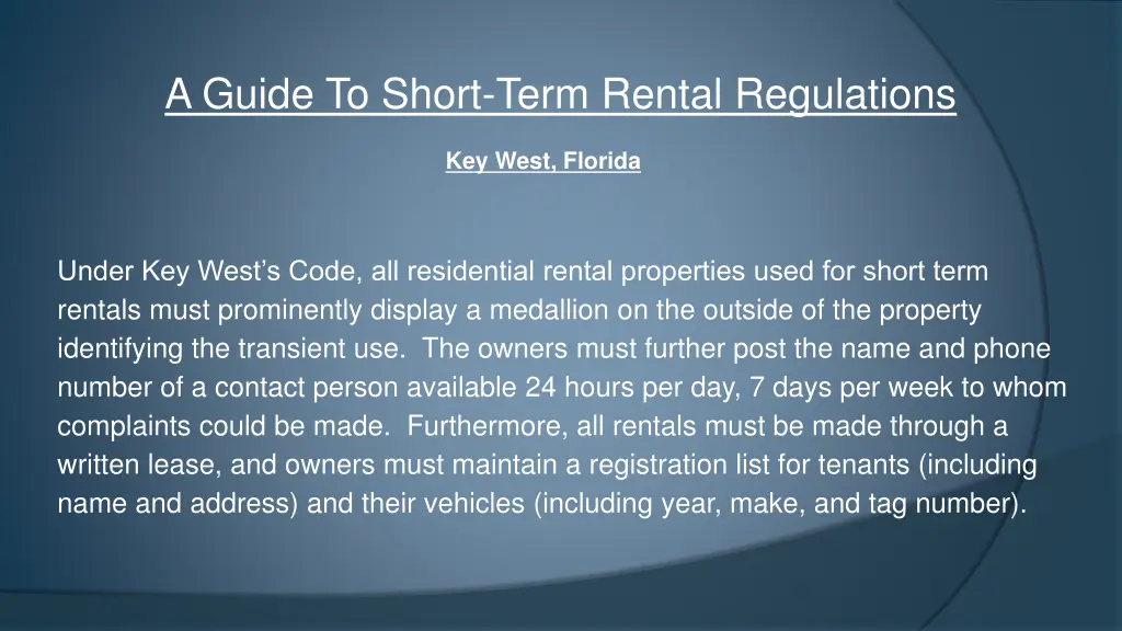 a guide to short term rental regulations 39