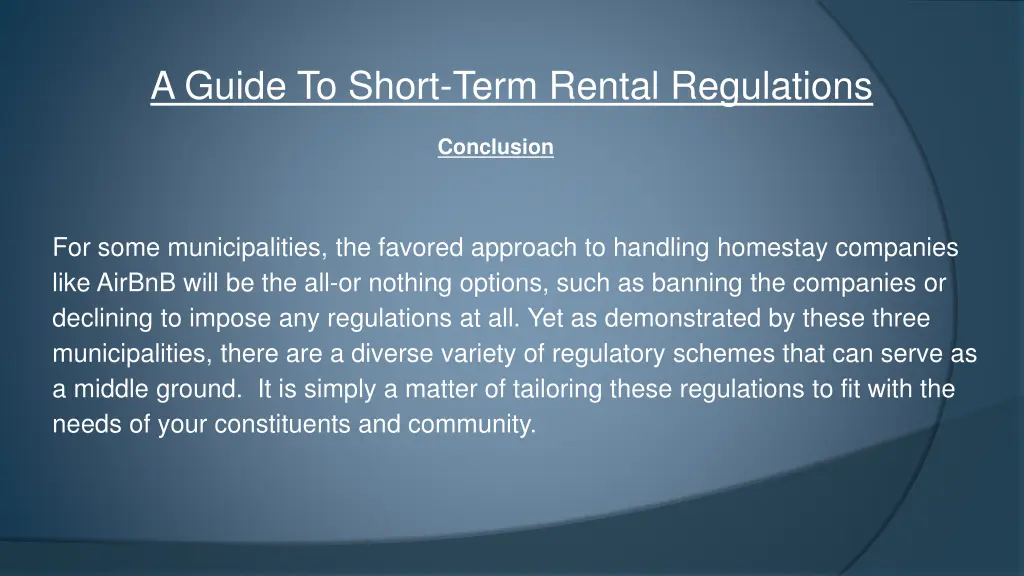 a guide to short term rental regulations 46