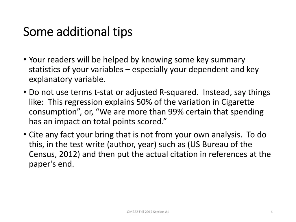 some additional tips some additional tips