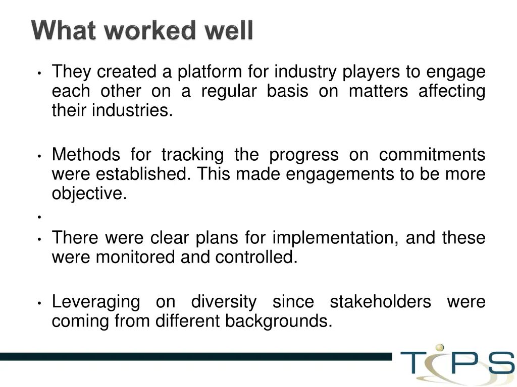 they created a platform for industry players