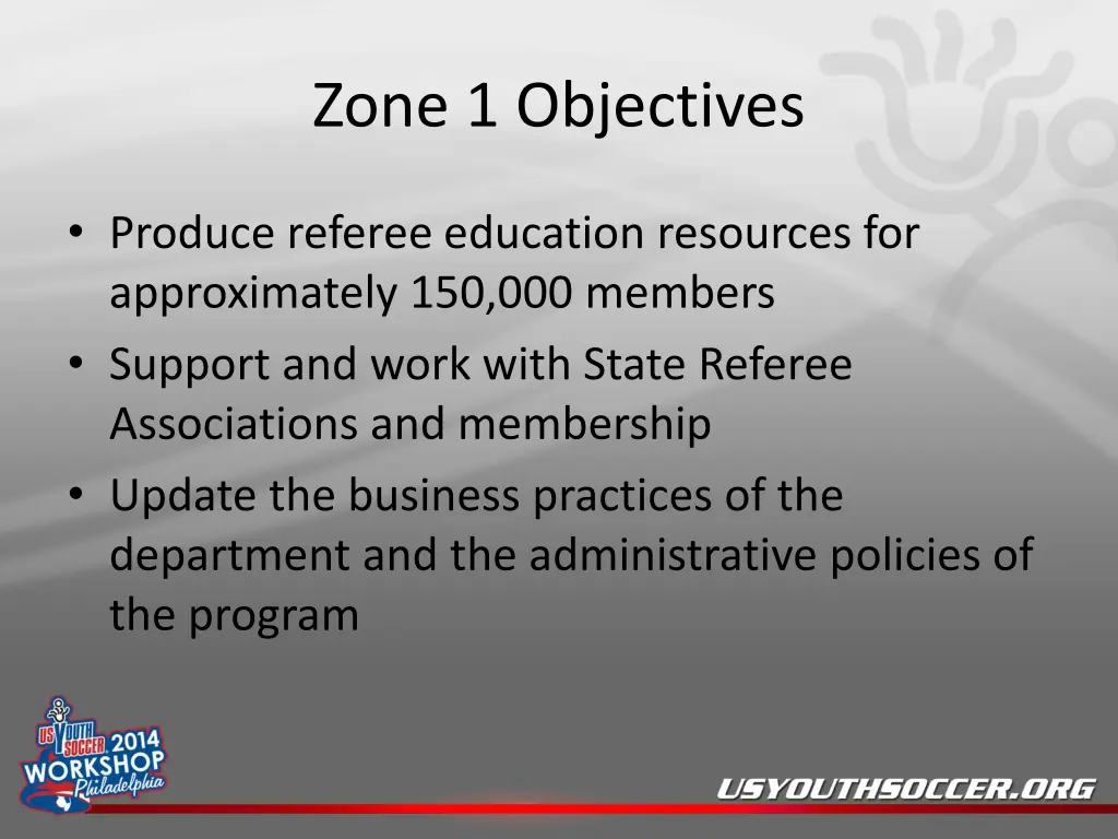 zone 1 objectives