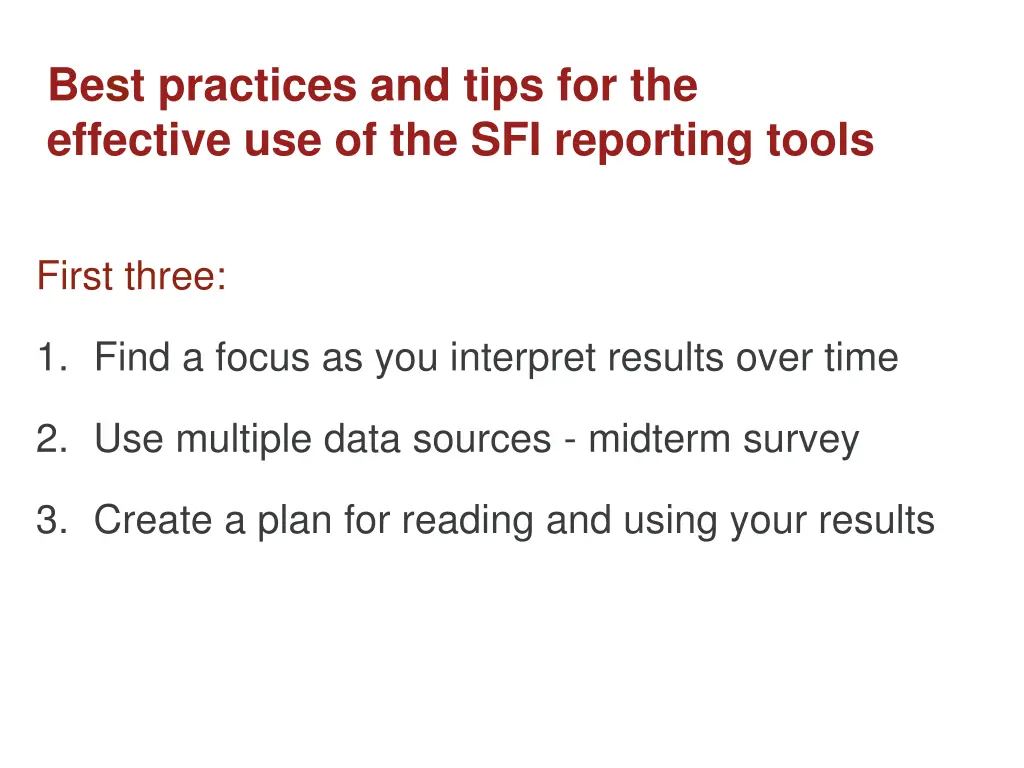 best practices and tips for the effective