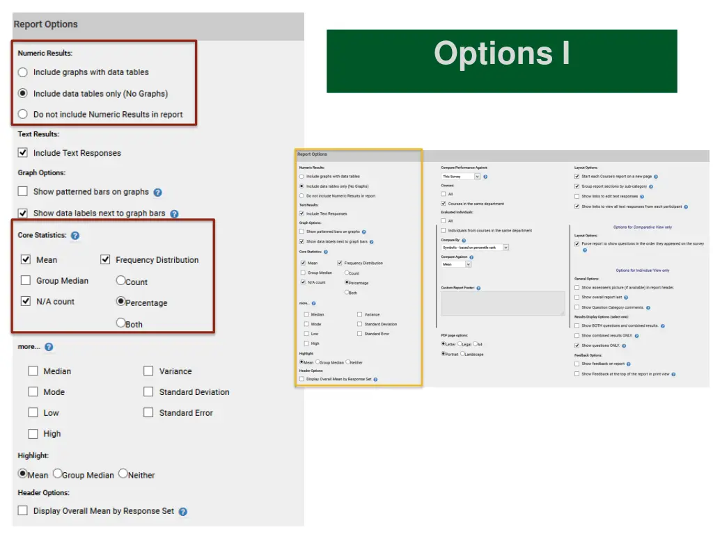 options i