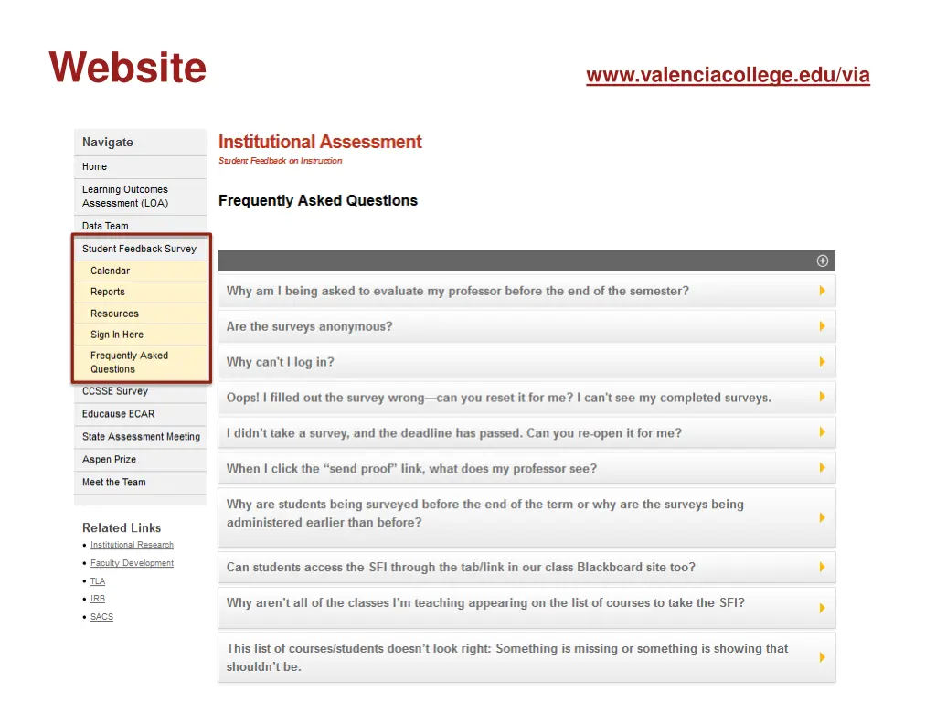 website www valenciacollege edu via