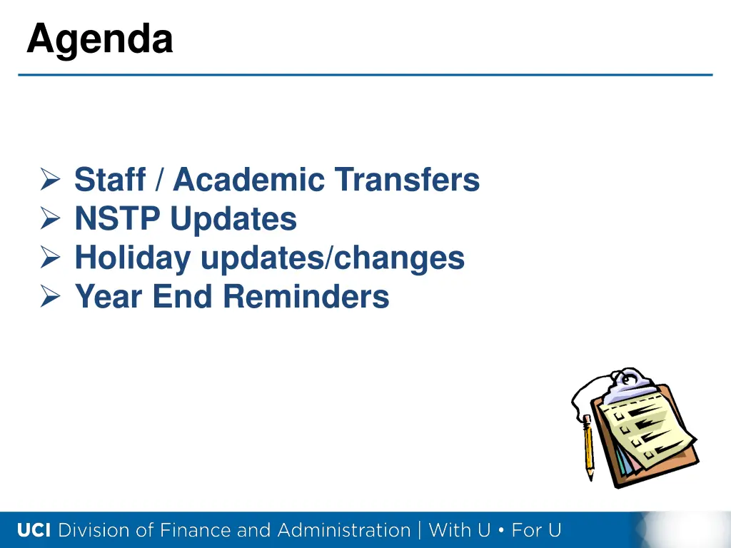agenda